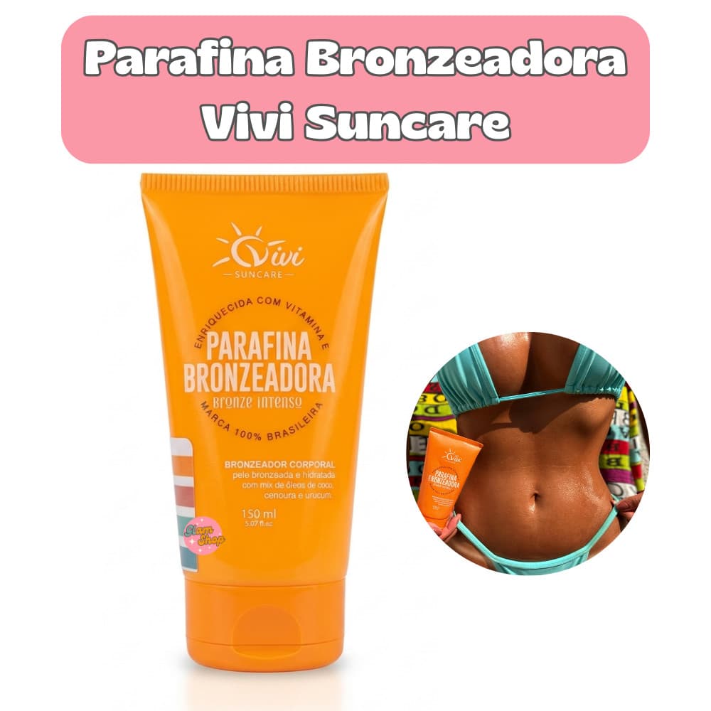 Parafina Bronzeadora Vivi Suncare 150ml Profissional