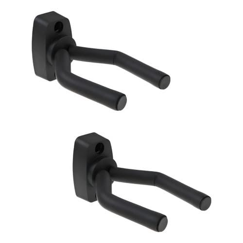 Kit 02 Suporte De Parede Violão Guitarra Musical Forte Preto