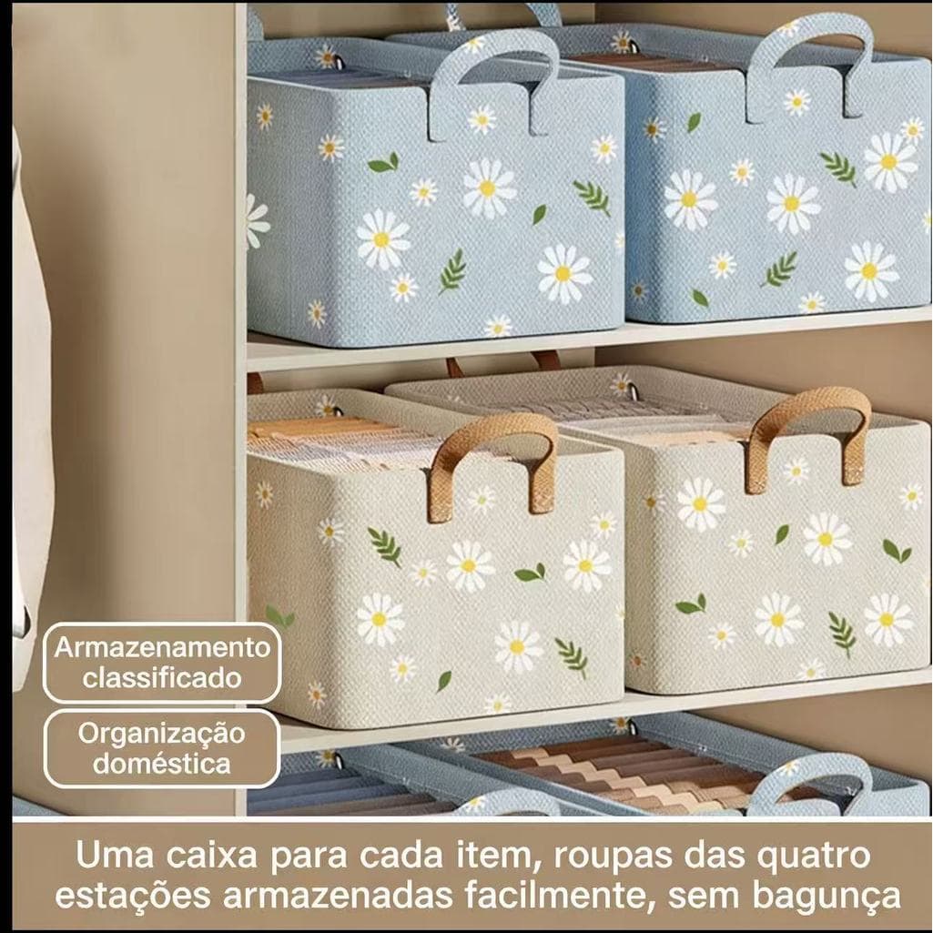 Caixa de armazenamento de roupas dobrável, tamanho 47x28x20cm. Caixa de armazenamento de brinquedos
