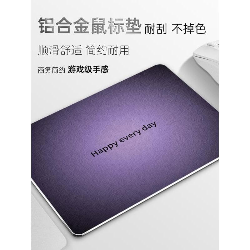 Gradiente legal couro mouse pad resistente ao desgaste legal sentir não suado liga de alumínio mouse pad teclado do comp
