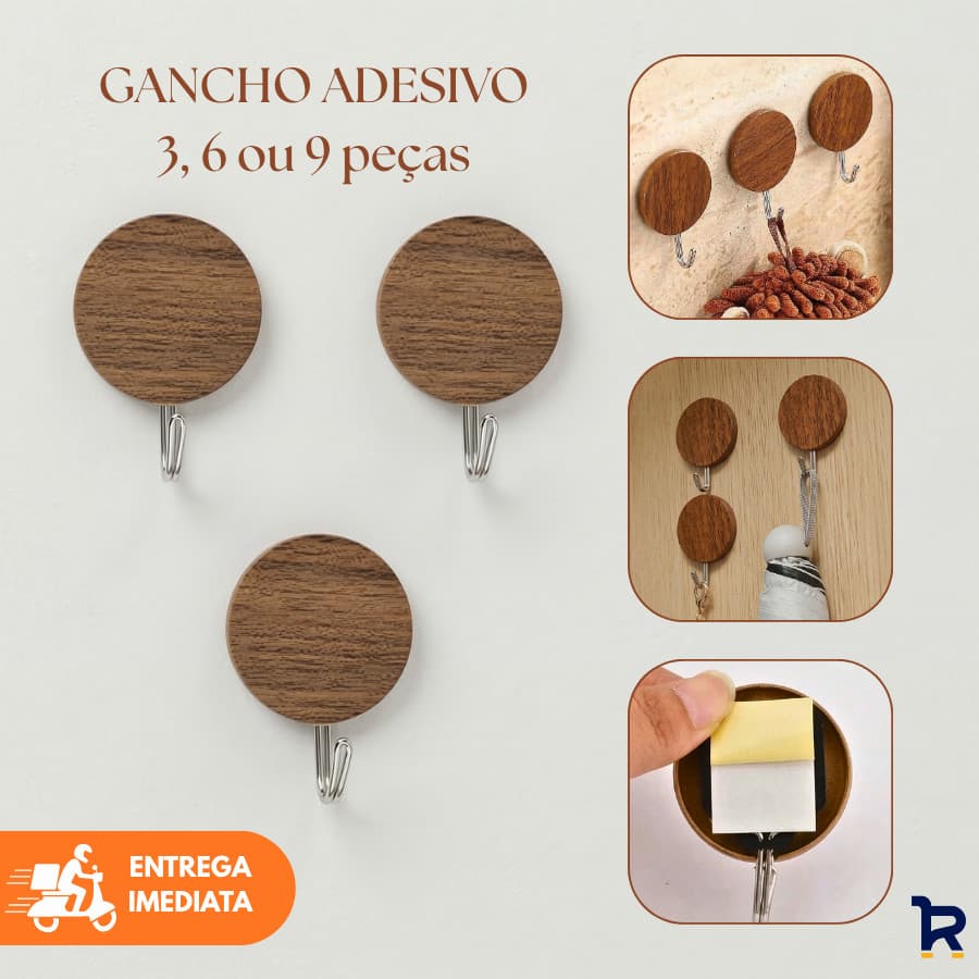 Gancho de Parede Adesivo Forte Gancho Autocolante de Banheiro Suporte Adesivo de Pendurar Sem Furo