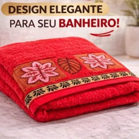 TOALHA DE BANHO 100% ALGODÃO – SUPER MACIA E ALTA ABSORÇÃO
