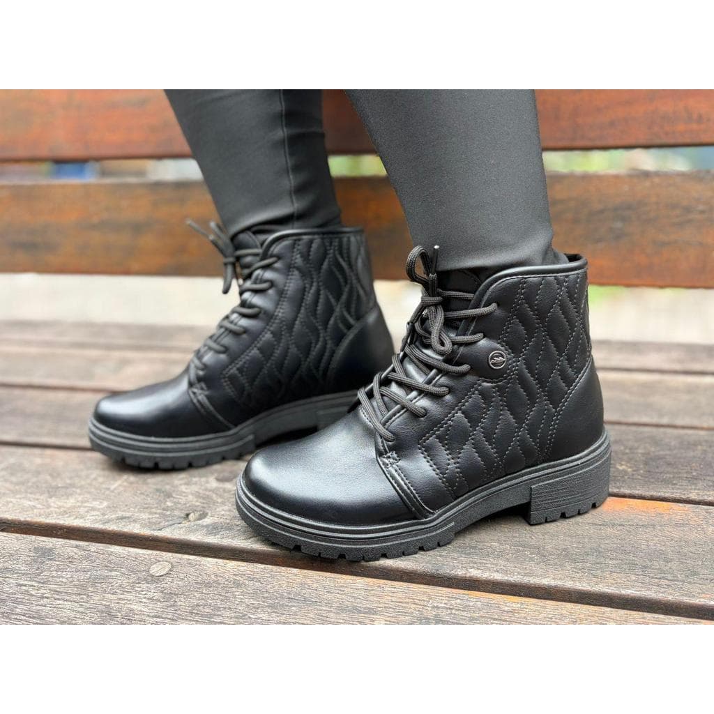 Bota corturno Dakota feminina tratorada cano curto original confortável casual são joão festas dia a dia