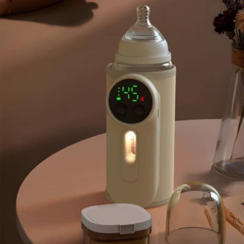 Aquecedor De Mamadeiras 145x100mm Recarregável Bivolt Com Visor LCD em PP e ABS P.QIU