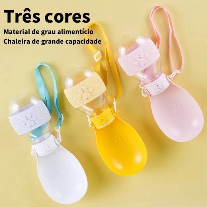 Garrafa de Água Portátil Dobrável para Cachorros e Gatos Ideal para Caminhadas