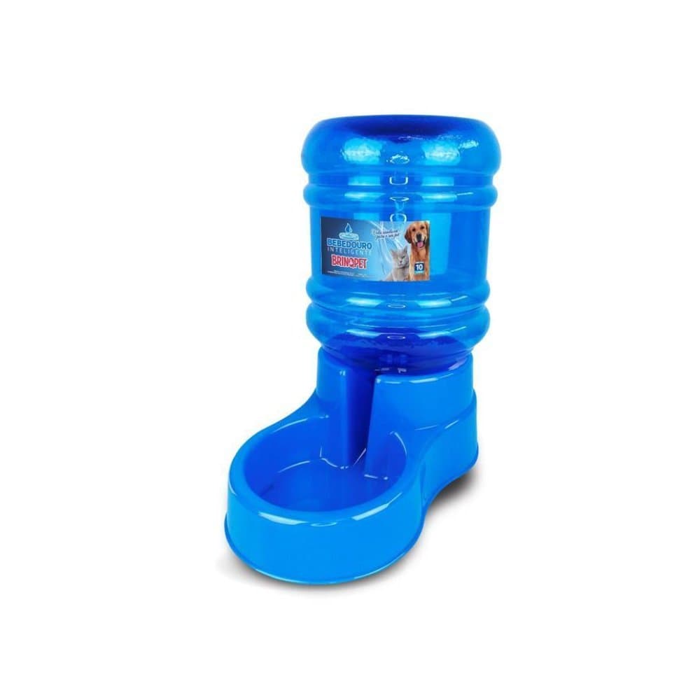 Bebedouro Automático Pet 10 Litros Gigante Cães E Gatos Brinqpet - AZUL