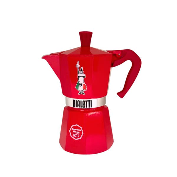 Cafeteira Moka Express Omino Vermelha - 6 Xícaras – Bialetti