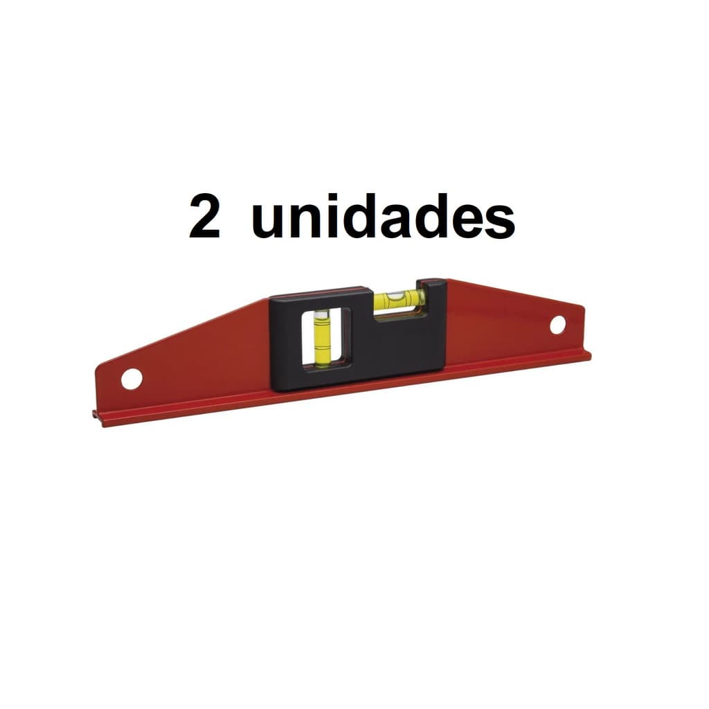 Nível de Alumínio Com Base Magnética 12" 30cm Com 2 Bolhas Nivel Magnético- revenda