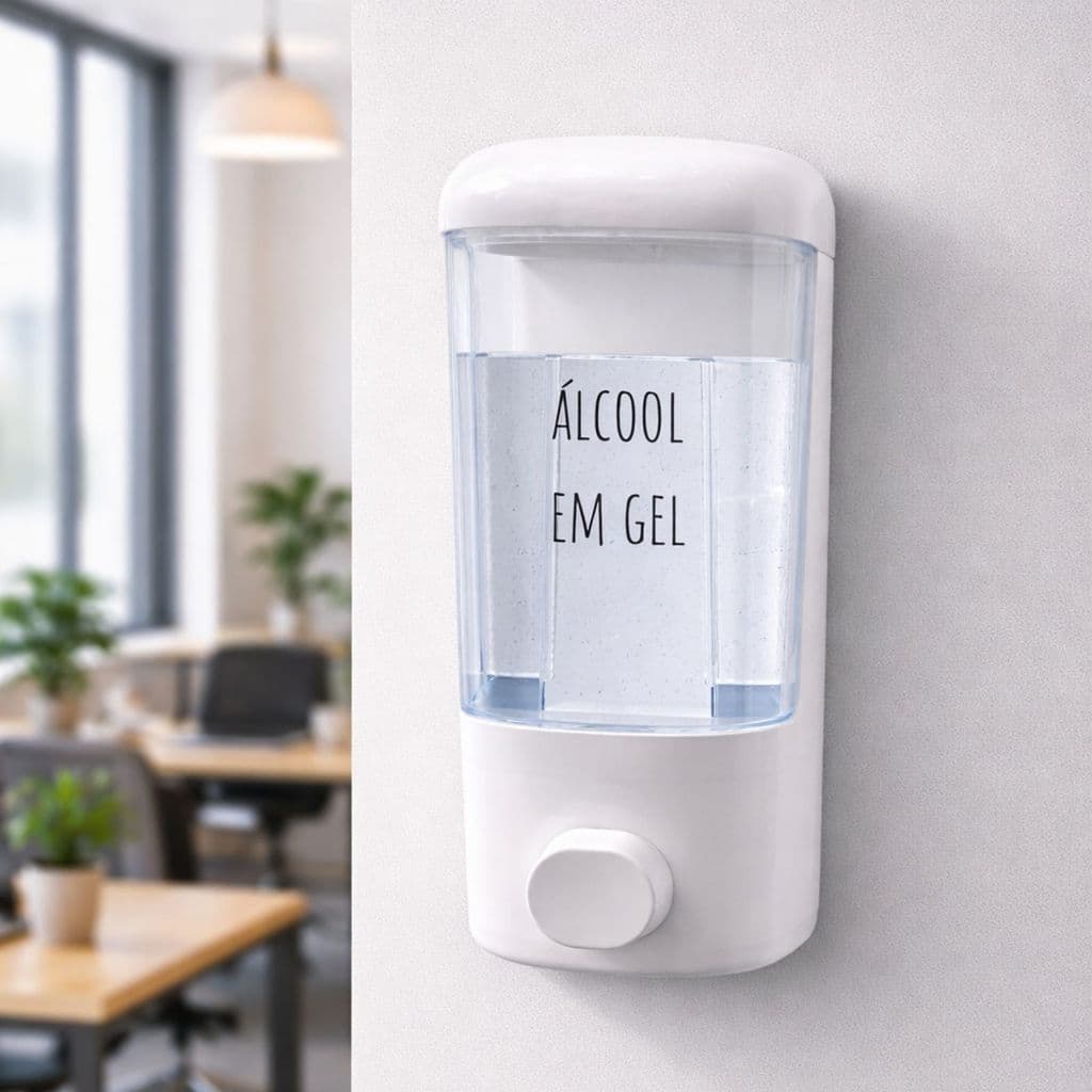 Dispenser Personalizado Para Detergente, Alcool em gel e Sabonete Líquido de Parede
