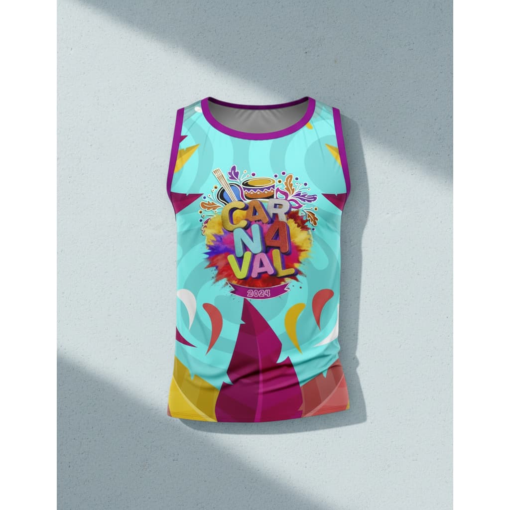 Kit 5 Abadá Carnaval Bloquinho Estampa Azul