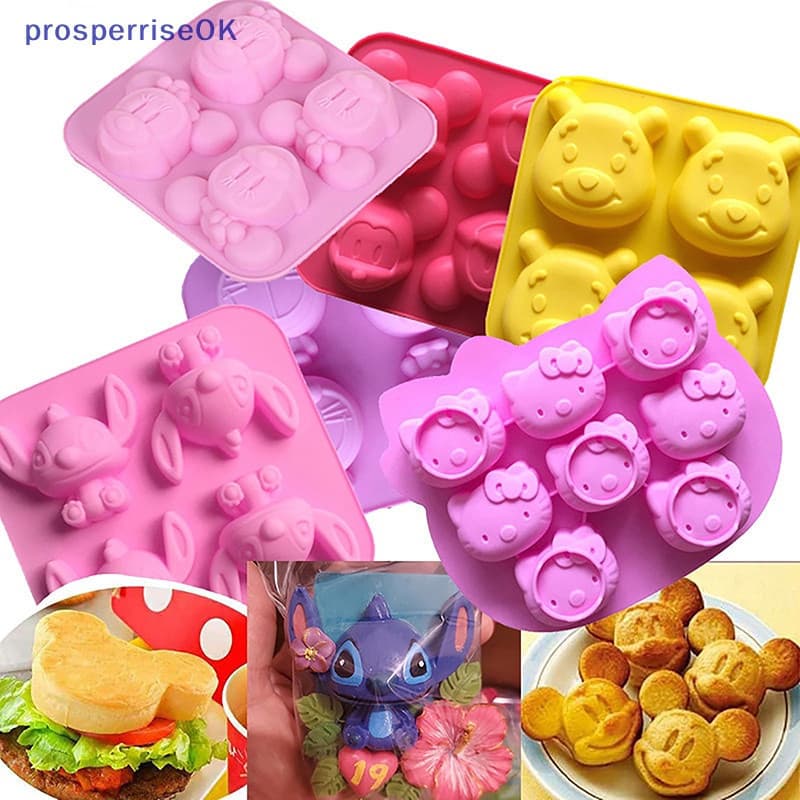[newpros] Desenho Animado Molde De Silicone Sabonete De Chocolate Bolo Animais Bonito Ferramenta De Decoração Cupcake To