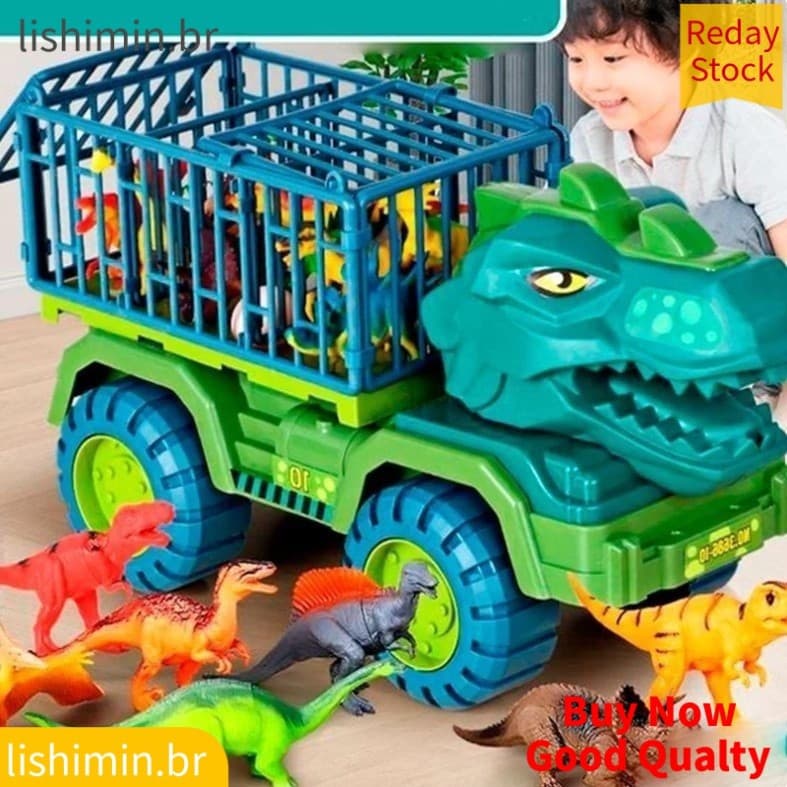 Menino dinossauro caminhão brinquedo tiranossauro Rex modelo UZJH