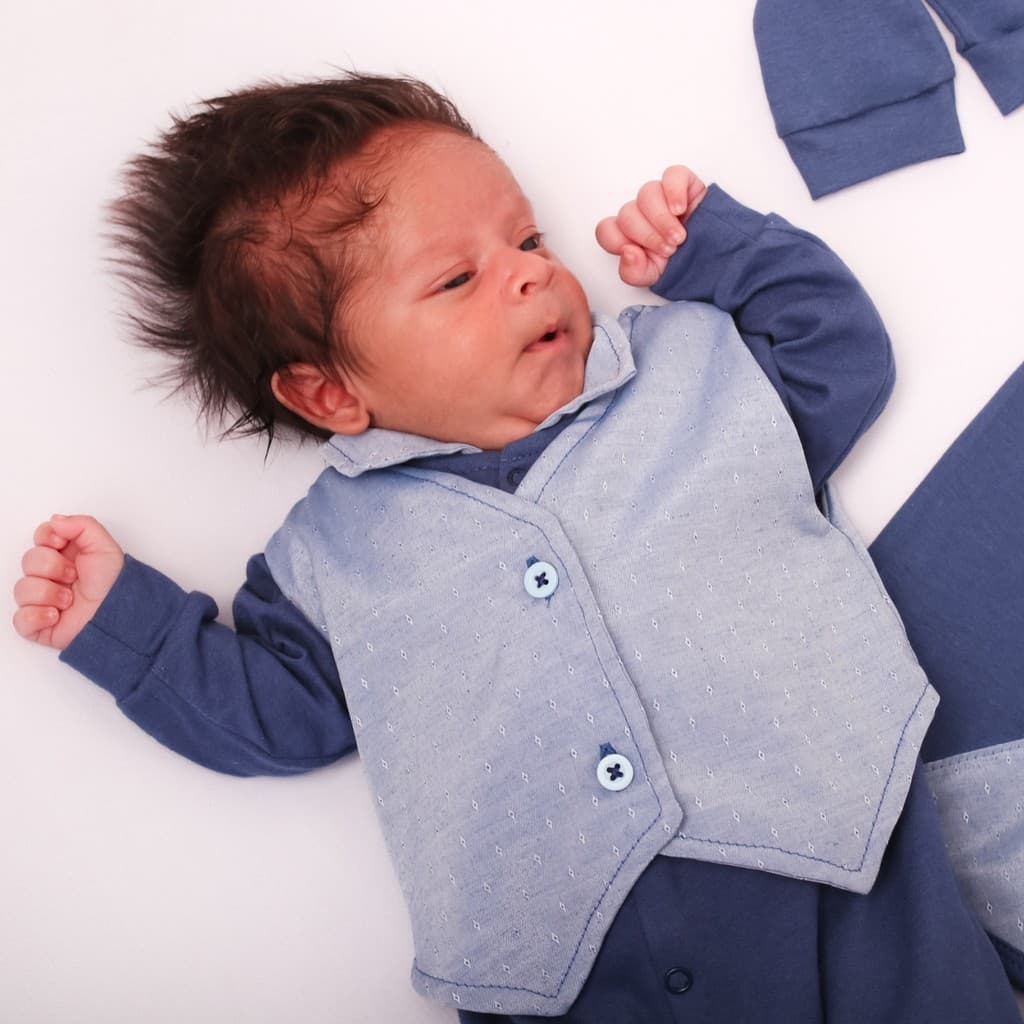 Saída Maternidade Leonard 4 Peças com Colete