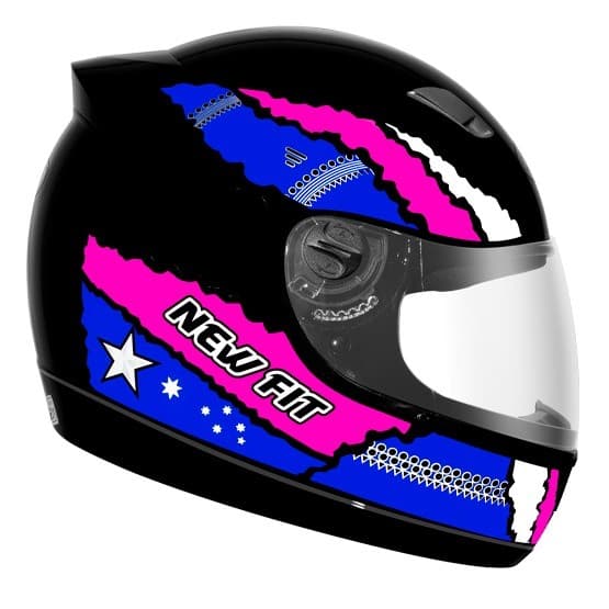 Capacete Moto Original EBF New Fit Mundi Masculino Feminino Viseira Cristal