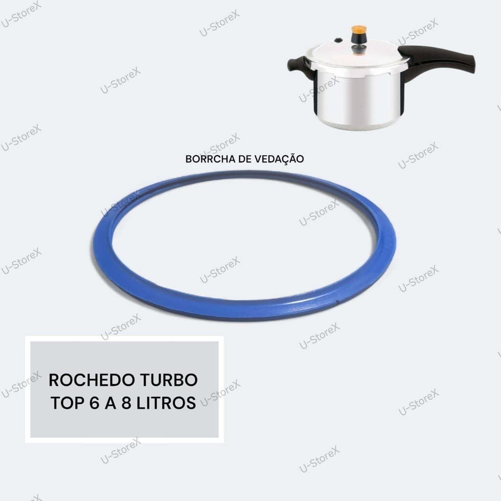 Borracha Para Panela De Pressão Rochedo Turbo Top  6 A 8 Lts