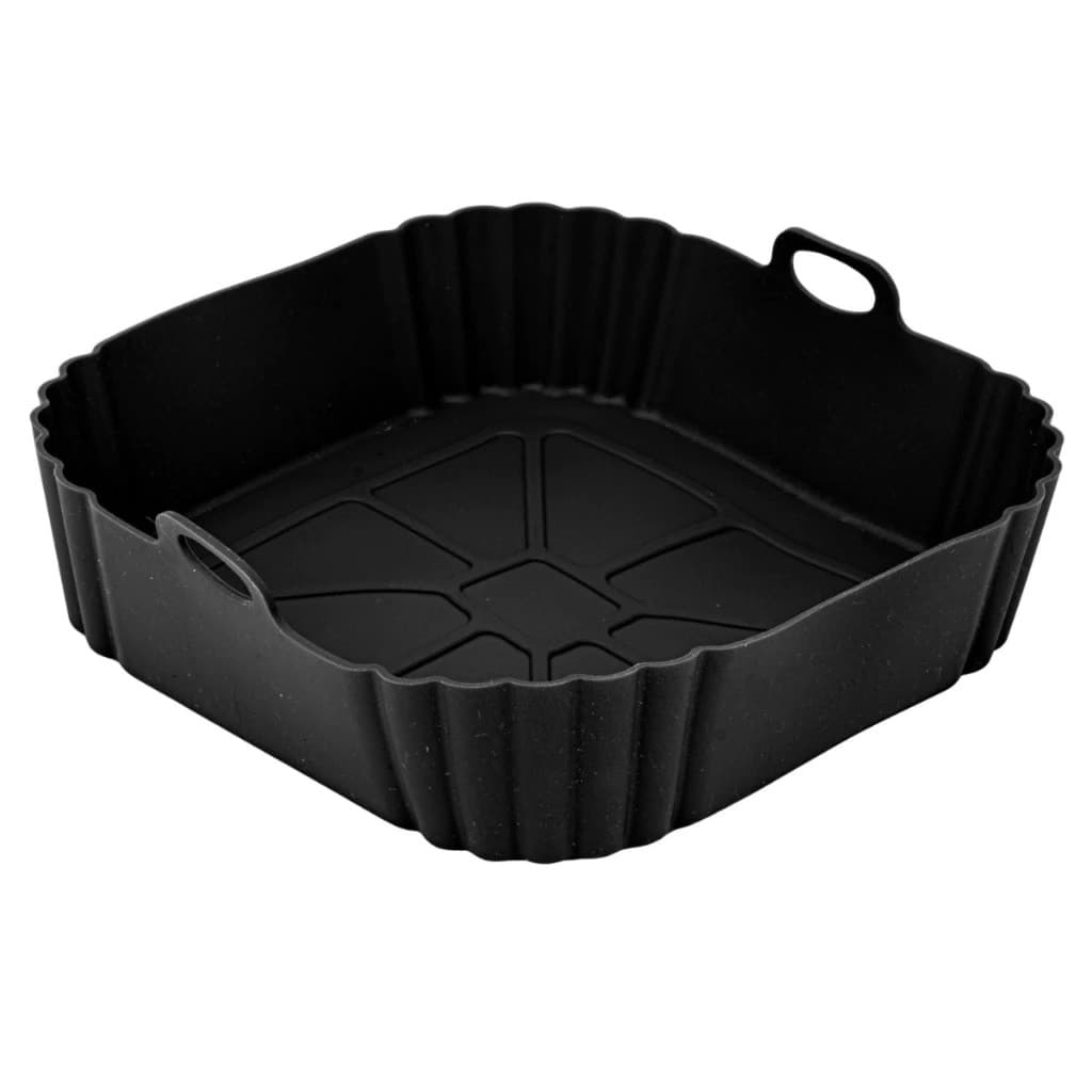 Forma De Silicone Quadrada 21cm Antiaderente Para Air Fryer