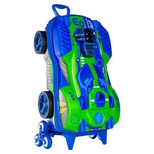 Mochila Mala Infantil Rodinhas Hot Wheels Escolar Carrinhos Colorida Viagem