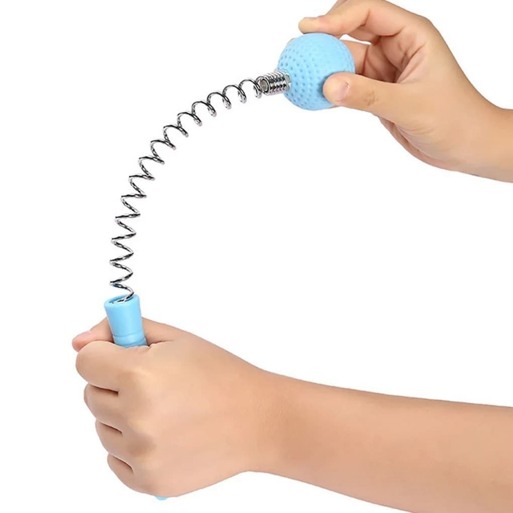 Massageador De Impacto Martelo 32cm Dor nas Costas Com Mola e Bola