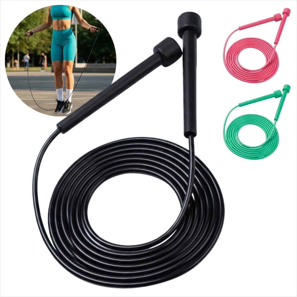 Corda De Pular Fitness Para Atividade Fisica Diario