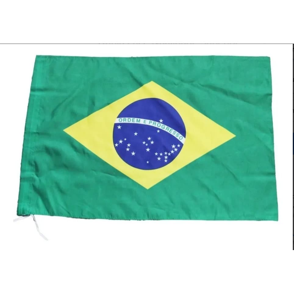 Kit 3 Bandeiras do Brasil Copa Torcida Decoração 55x90cm Patriótica Jogos Festas Comemorações