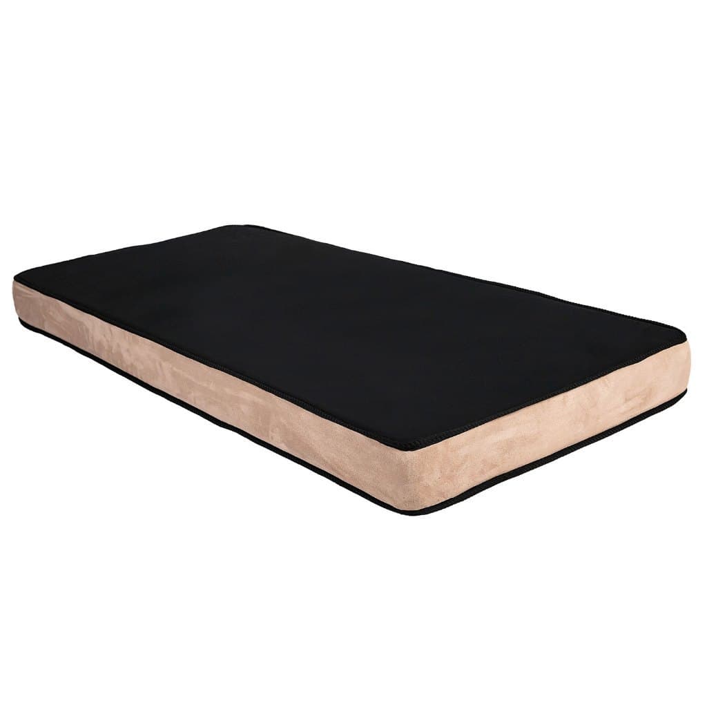 Colchão Solteiro 88x188x14 D28 Promo Preço Baixo Preto e Bege.