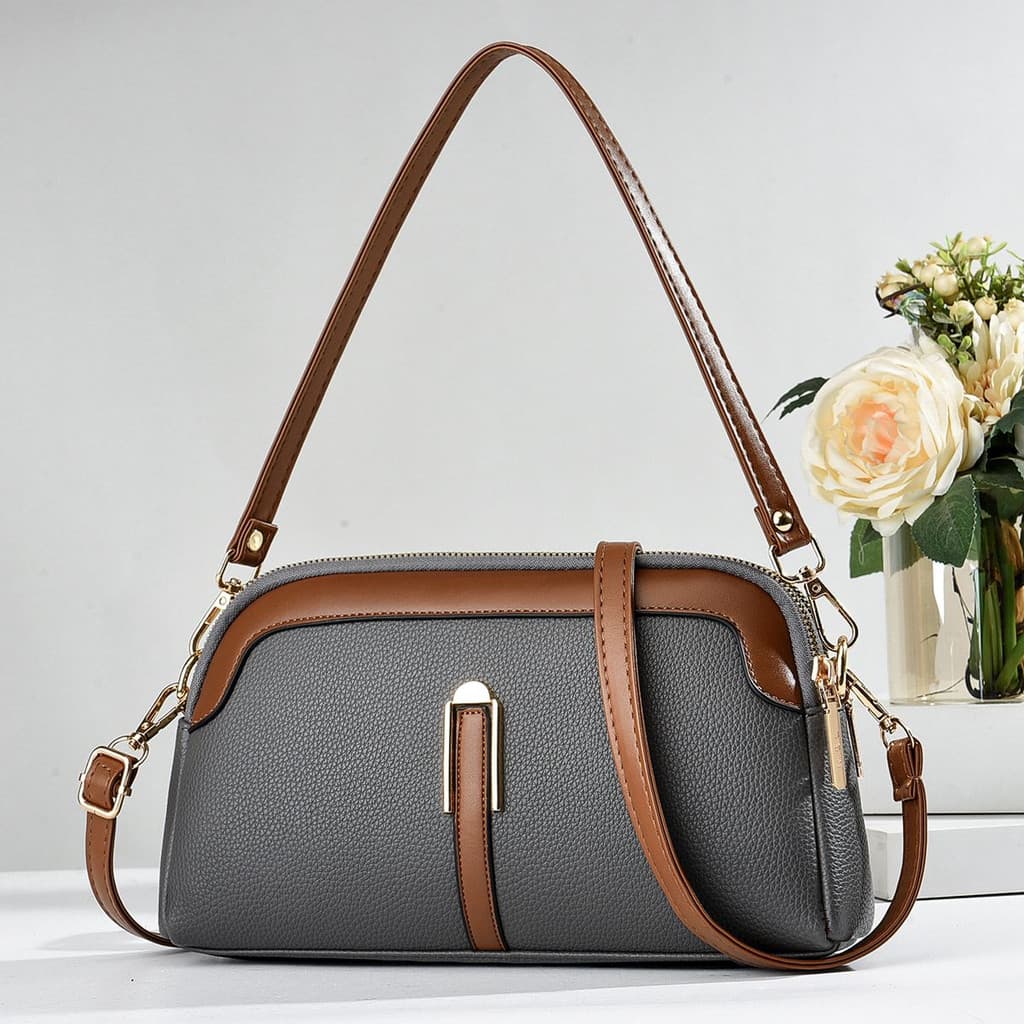 Bolsa Transversal Feminina de ombro  Leve Prática Duas Divisões Top X6