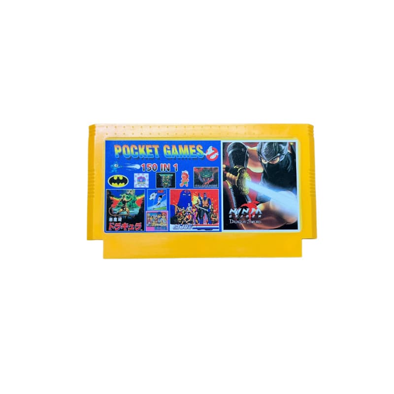 Cartucho Multi Jogos 150 Em 1 Famicom Dynavision 60 Pinos