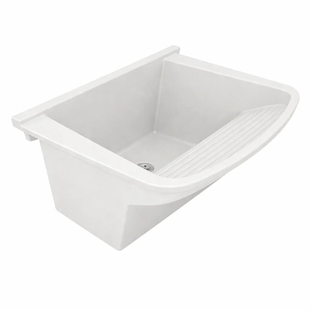 Tanque Mármore Sintético Gelo Coluna Lava Roupa 55x41 Rorato