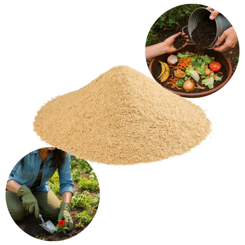 Serragem Pó Fino de Madeira 2kg Compostagem Horta Jardinagem Orgânico