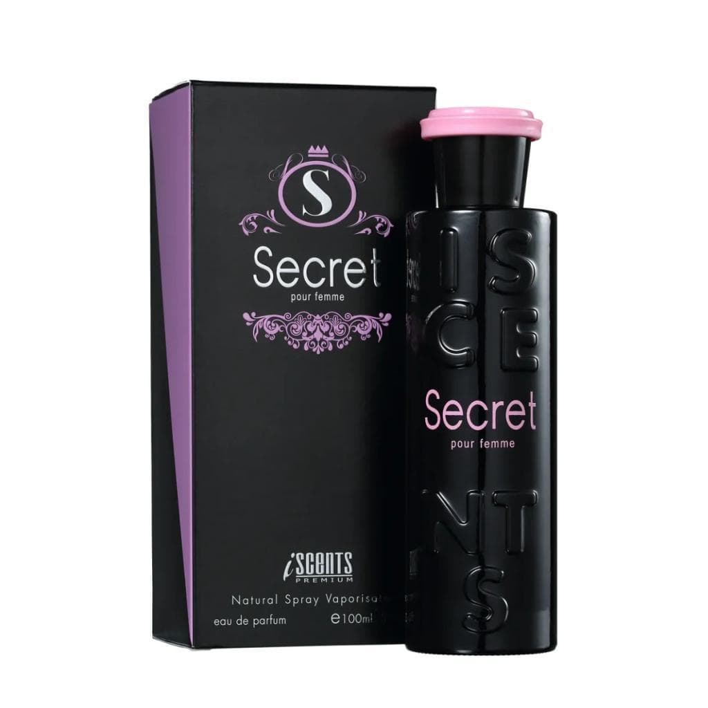 Perfume Eau Parfum Secret Iscents Feminino Baunilha Frutado Floral Branco 100ml