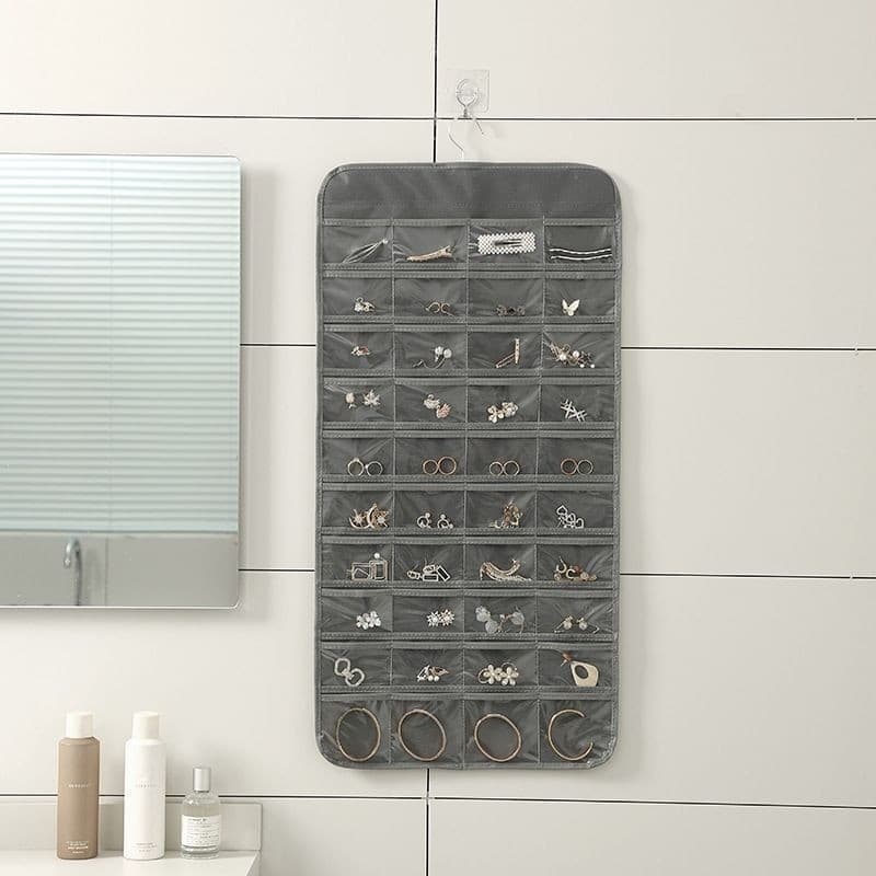 48/80 Bolso Porta Joias Organizador De Bijuterias Grande Joias Tela Saco De Armazenamento