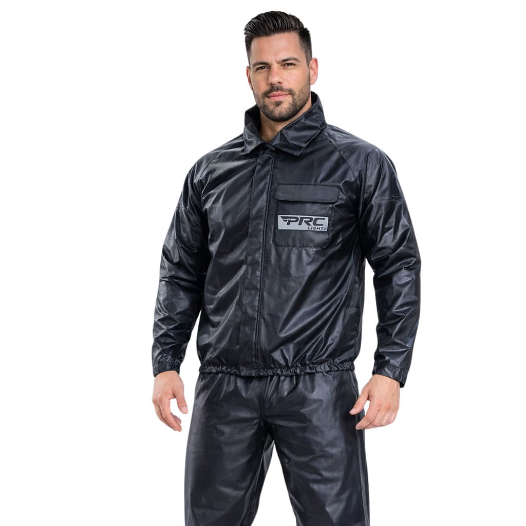 Conjunto Capa Chuva Moto Motoqueiro Pvc Linha Prc