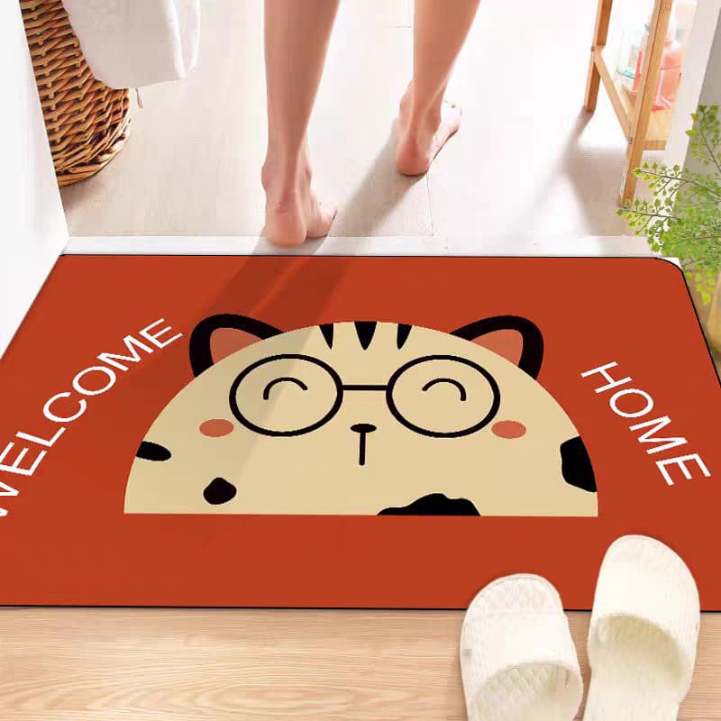 Tapete Absorvente Antiderrapante Para Banheiro Porta De Entrada tamanho 60cm*30cm