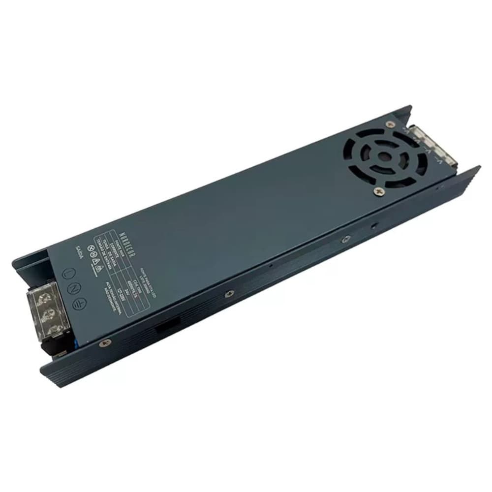 Fonte Driver 24V Nord p/ Fita LED 22,5x6x3cm 400W/16,6A Bivolt Alumínio - Nordecor 7300