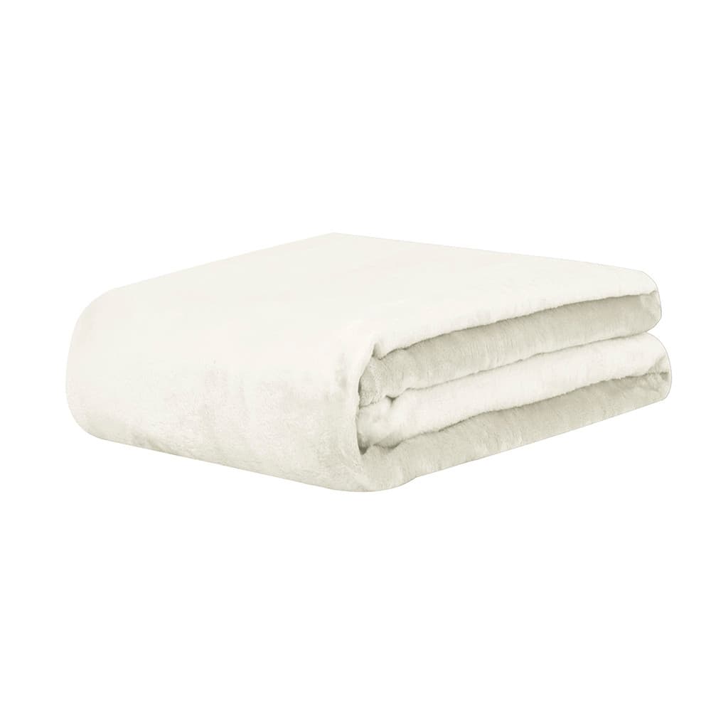 Cobertor Manta Super Soft 300g Casal 1,80mx2,20m Off-White Sonhare
