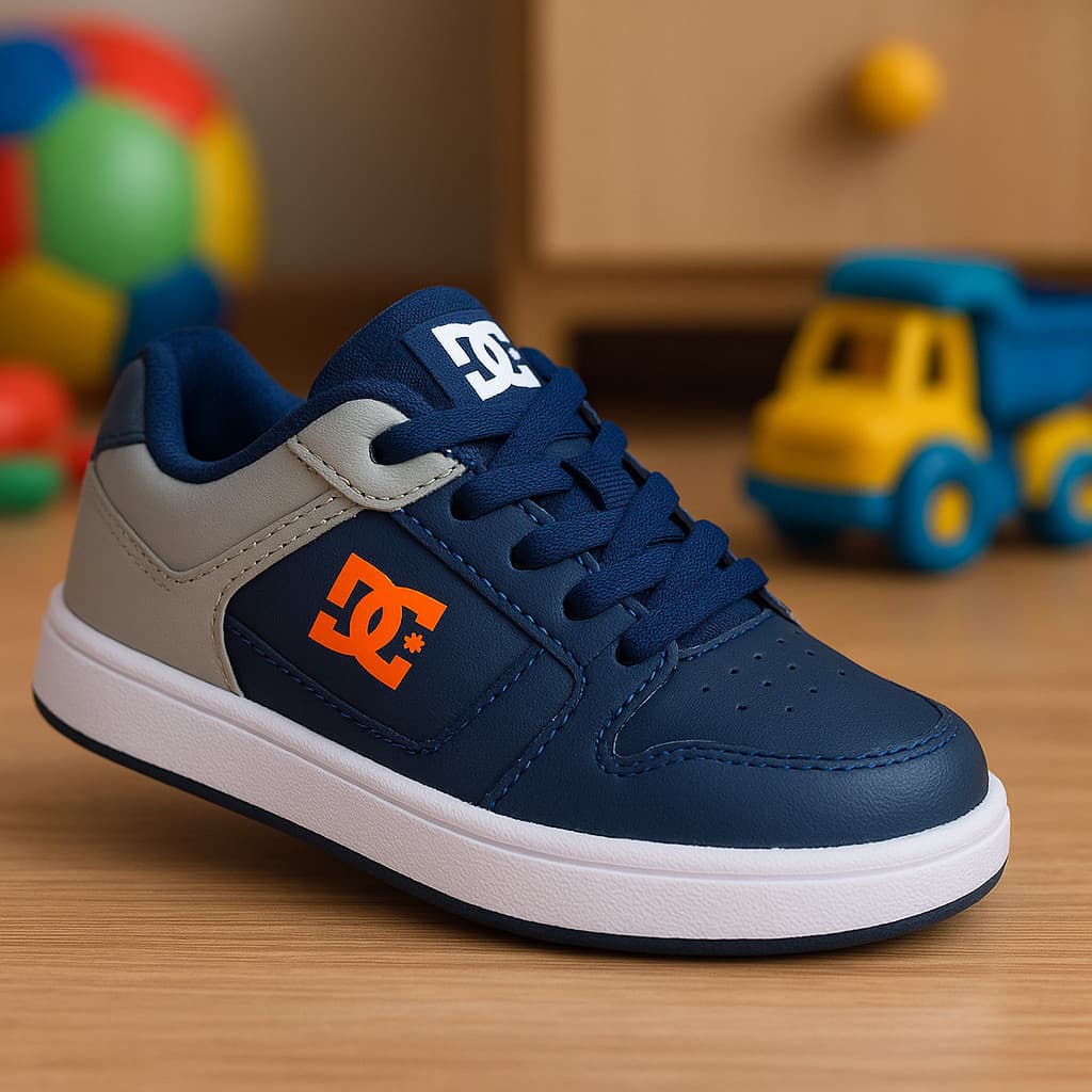 Tênis Infantil DC Estiloso Novo Lançamento 26 ao 32 Menino Masculino Escolar Passeio