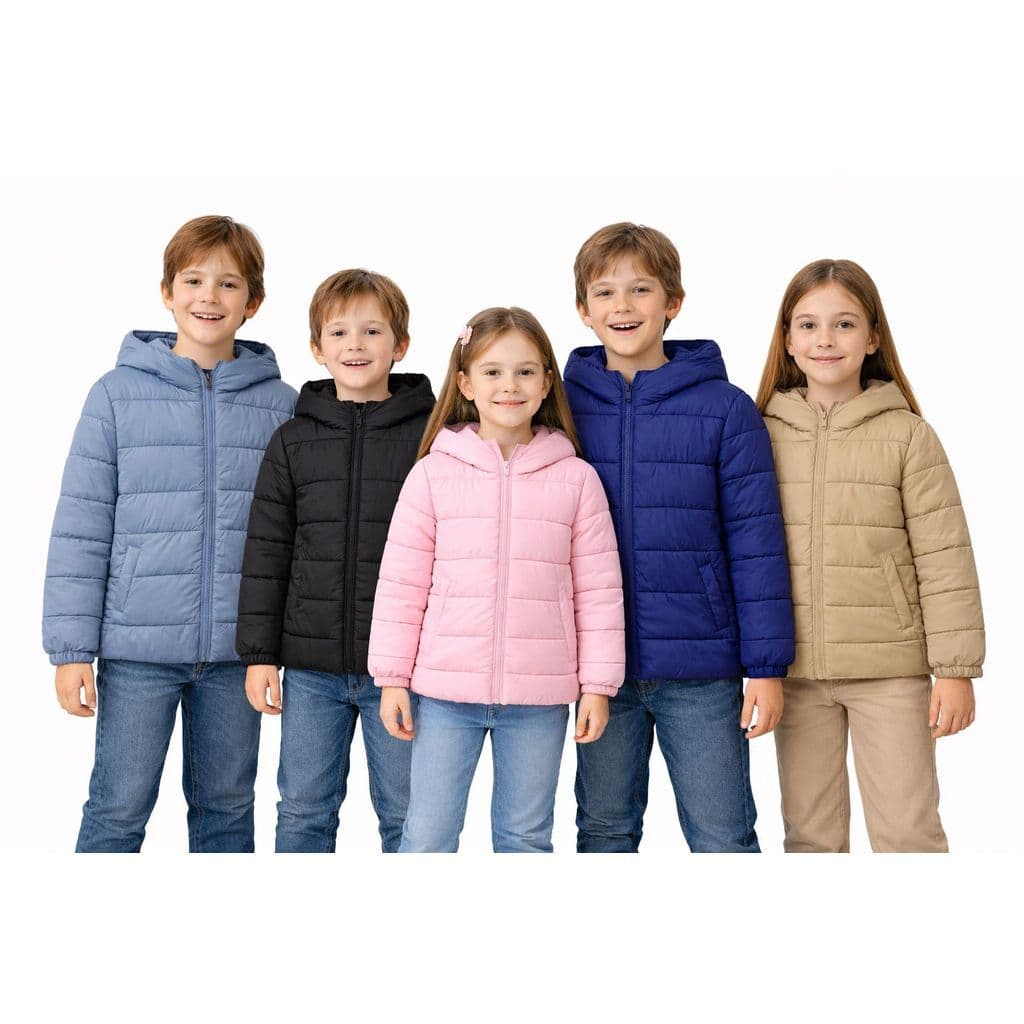 Jaqueta Infantil Puffer Bobojaco De Gominho Casaco Para Frio Menino Menina Masculino Feminina