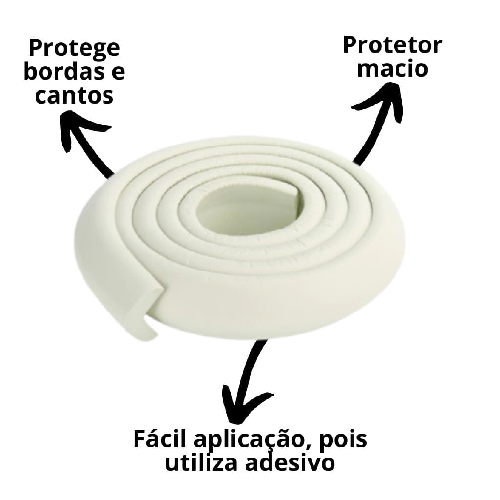 2 Und Quina Rolo Protege Canto Mesa Protecao Bebe Crianca Macio BPA Free EVA