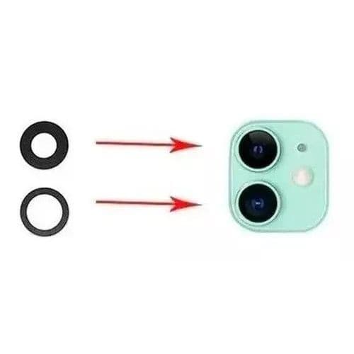 Kit com 2 Lentes Camera Traseira Apple iPhone 11