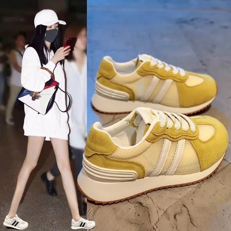Sapatos femininos malha respirável sapatos de treinamento alemão feminino 2025 primavera outono novo estilo esportes cor