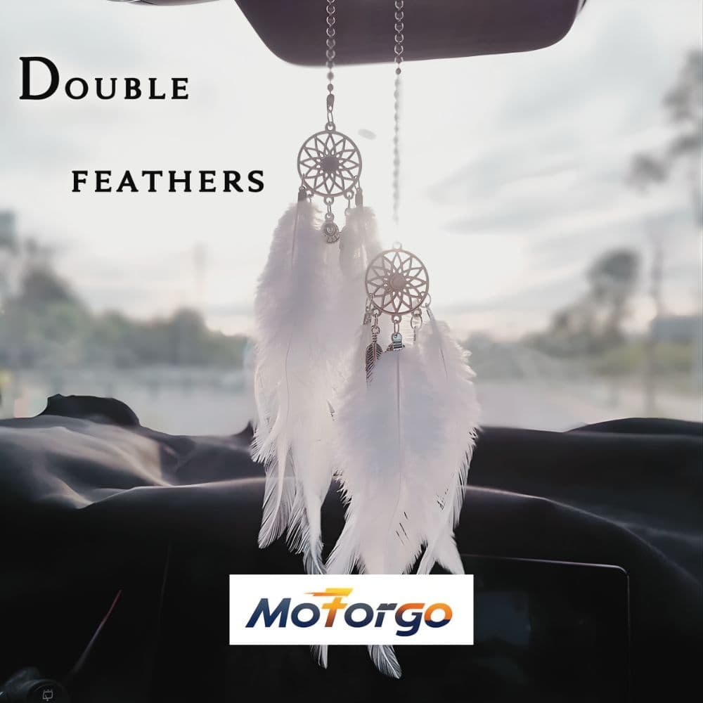 1 Par Mini Apanhador De Sonhos Interior Do Carro Espelho Retrovisor Enforcamentos-Pingente De Sinos De Vento Duplo , Ace