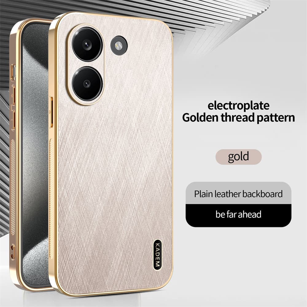 Capa De Telefone De Couro De Luxo Para Xiaomi Poco X8 Pro Max F8 Ultra M8 5G Caisng Chapeamento À Prova De Choque Borda