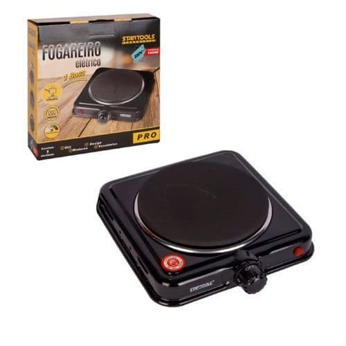 Fogareiro Inducao Eletrico 1 Boca Compacto Preto 220v Cozinha Rapida Segura