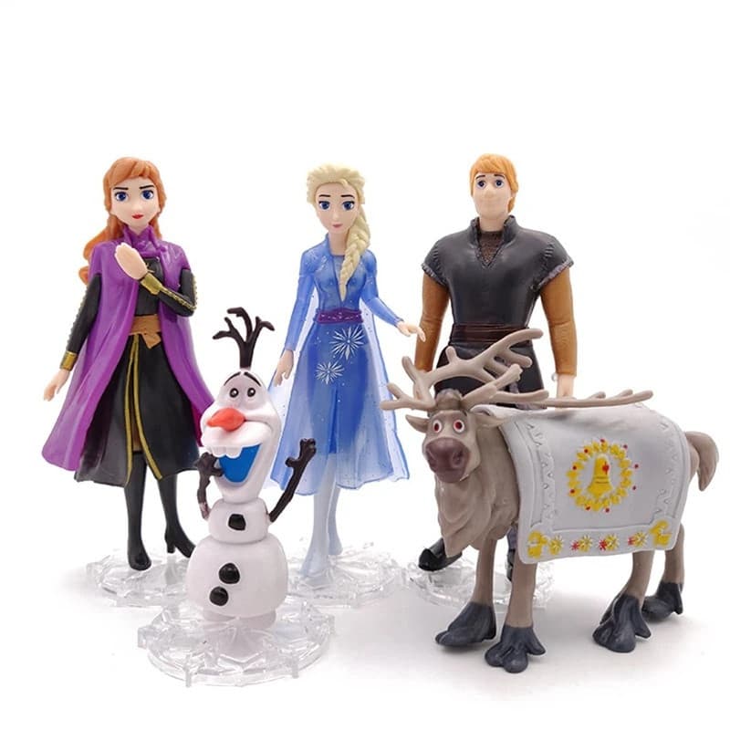 5Pcs/Set Congelados 2 Números De Ação Olaf Anna Elsa Bonecas Modelo PVC Brinquedos Decoração Meninas Coleção Presente