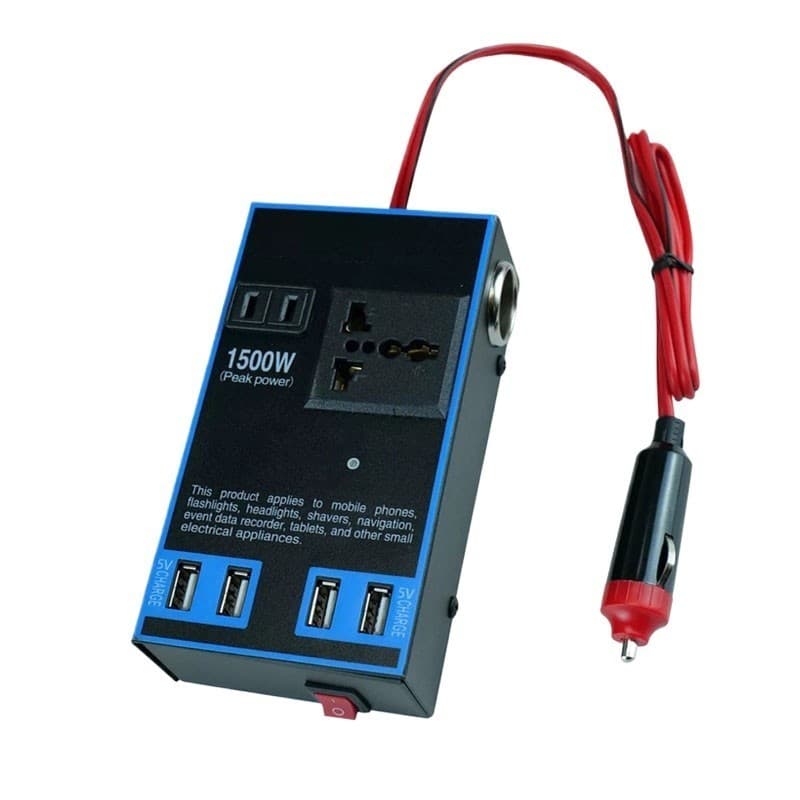 Inversor De Energia Para Carro 12v A 220v 1500w