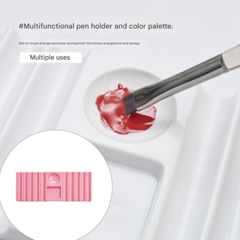 Suporte Armazenamento Elegante Para Escova Unhas Moldes Extensão Manicure E Canetas