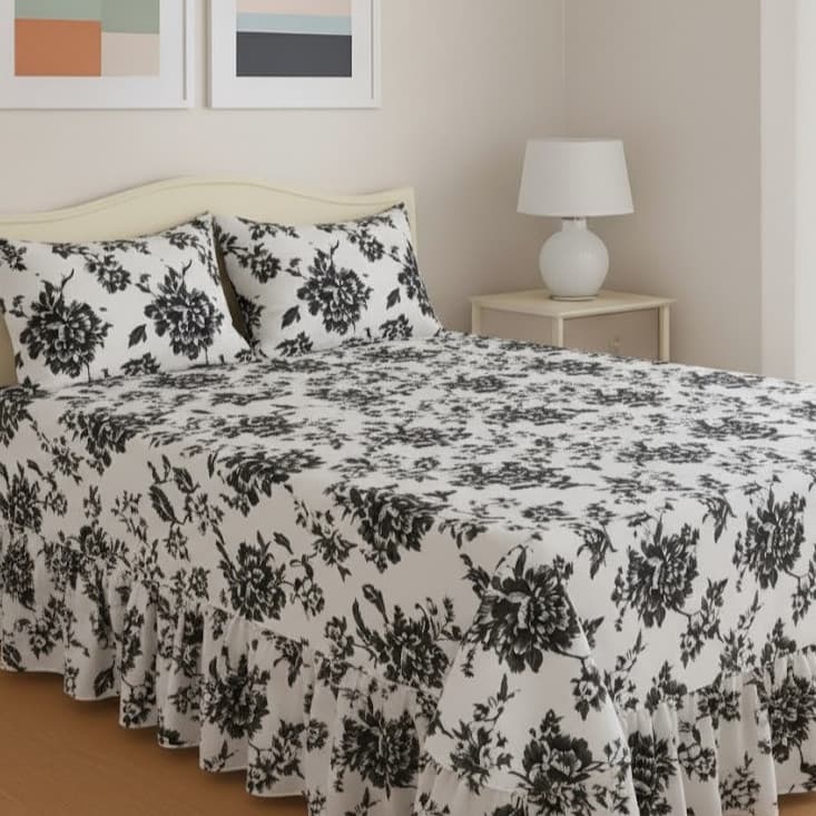 Colcha Cobre Leito Helena 3 Peças Tecido 400 Fios Varias Estampas Casal e Queen - DMX