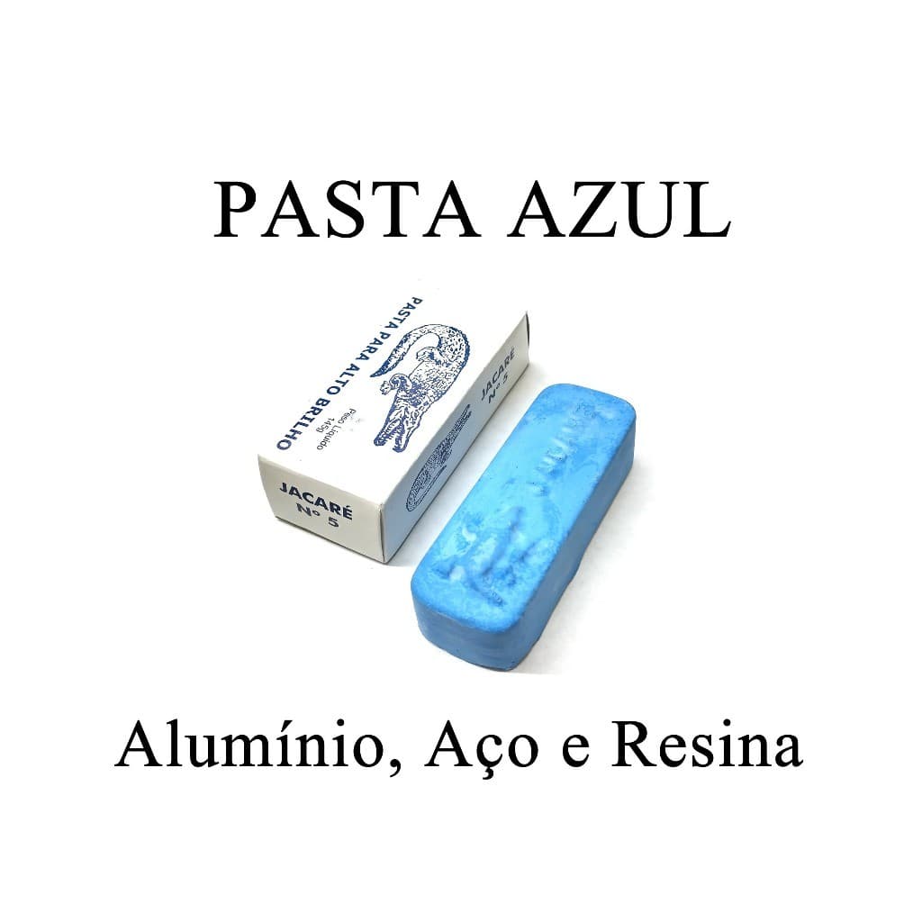 Massa Polimento 145g Aluminio, Resina Massa Jacaré Ourives polir aço