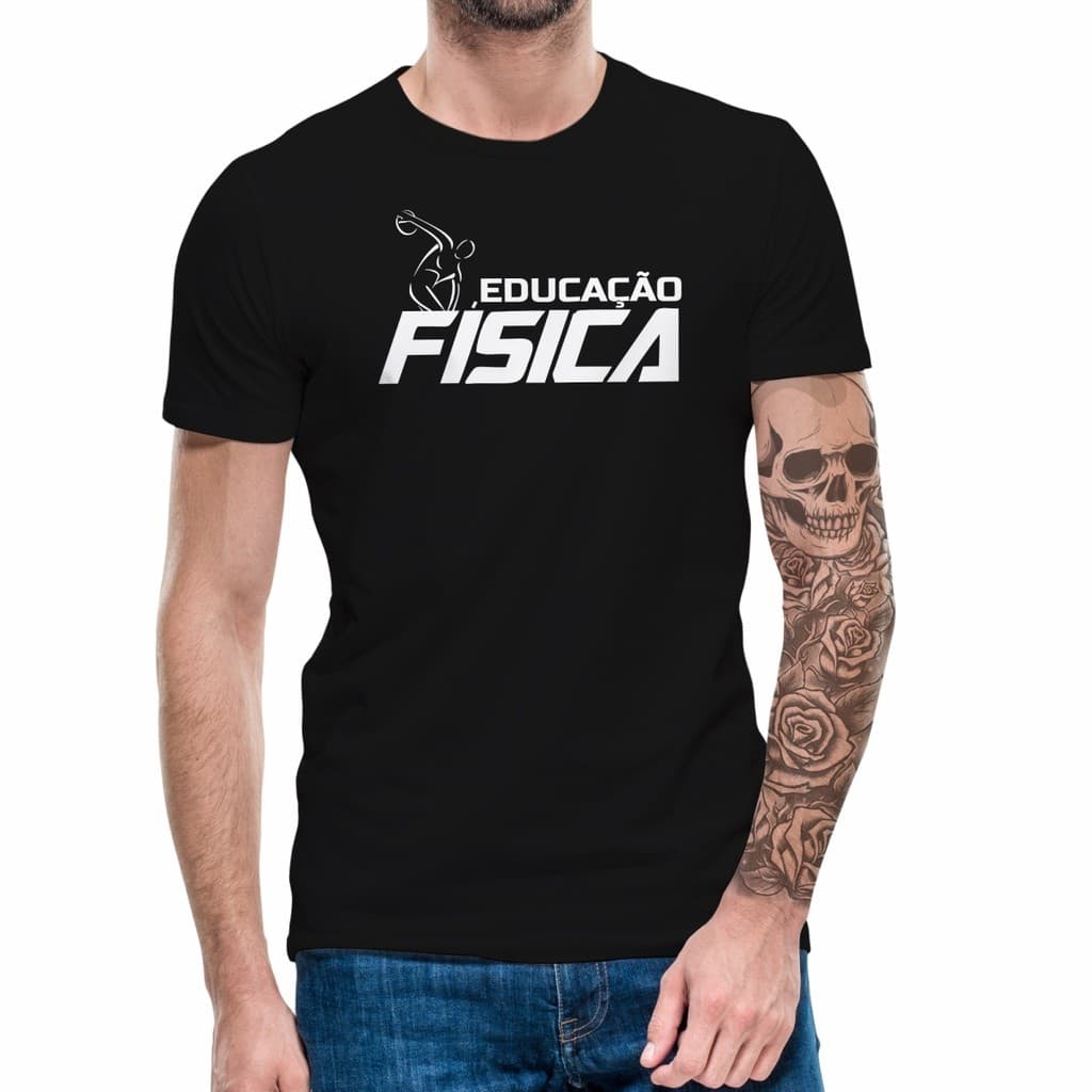 Camiseta Educação Física Camisa Professor Masculina Curso Profissão Algodão Feminina Unissex
