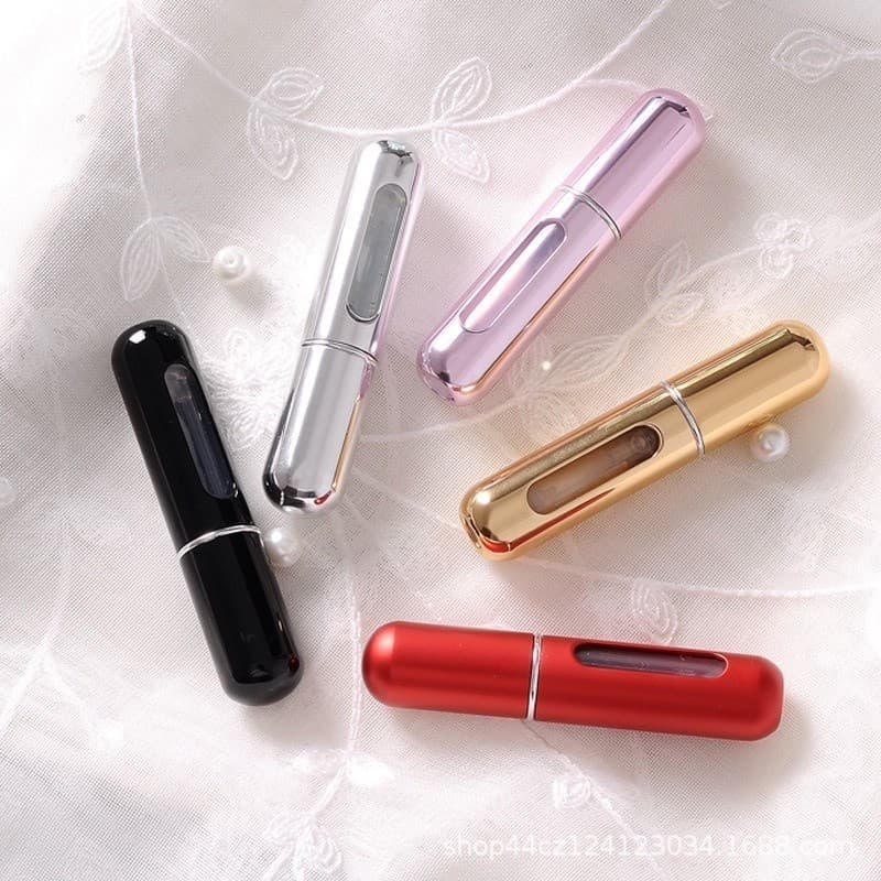 Kit 5 Porta Perfume Recarregavel Portatile Spray 5ml